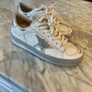 GOLDEN GOOSE Silver Detail Sneakers